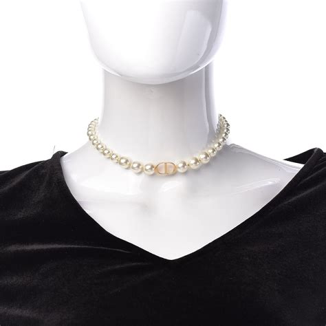 dior 30 montaigne pearl choker|30 montaigne choker.